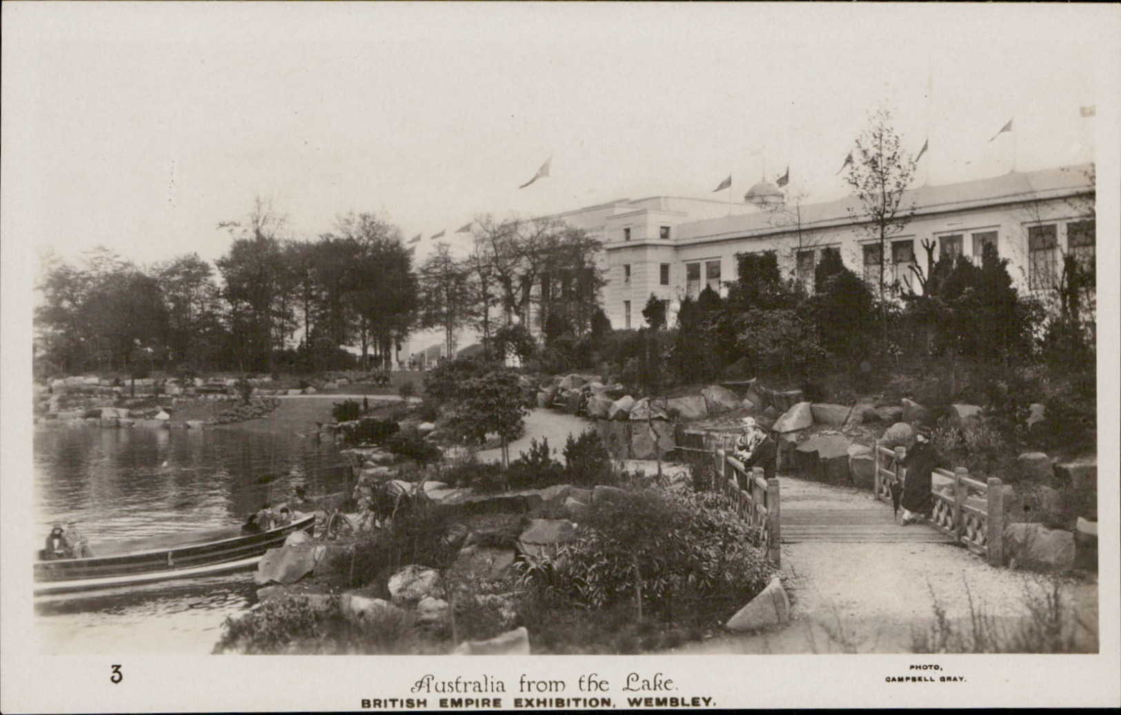 Wembley British Empire Exhibition \Australia From The Lake Photo Campbell Gray - Autres & Non Classés