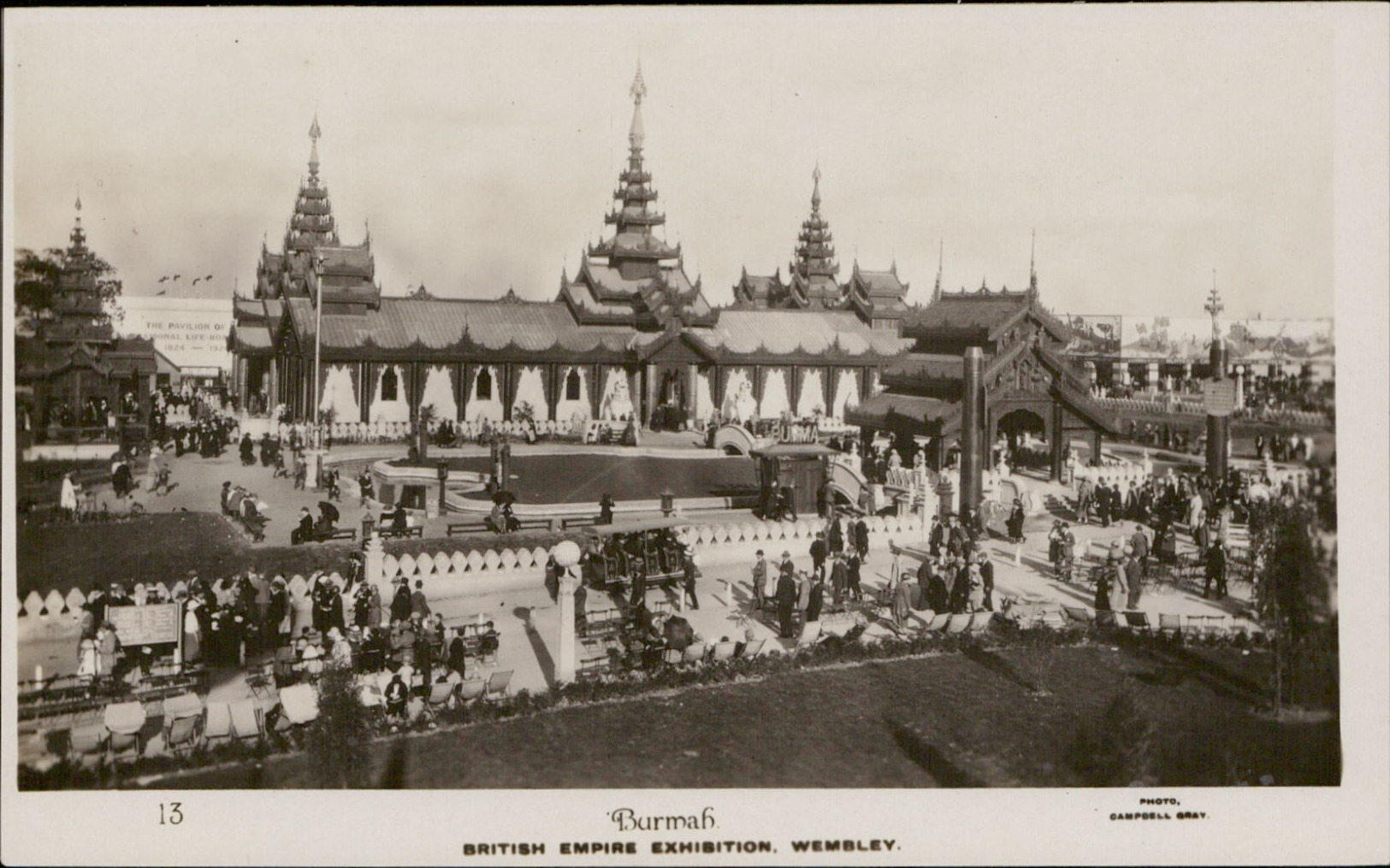 Wembley British Empire Exhibition Burmah Photo Campbell Gray - Autres & Non Classés