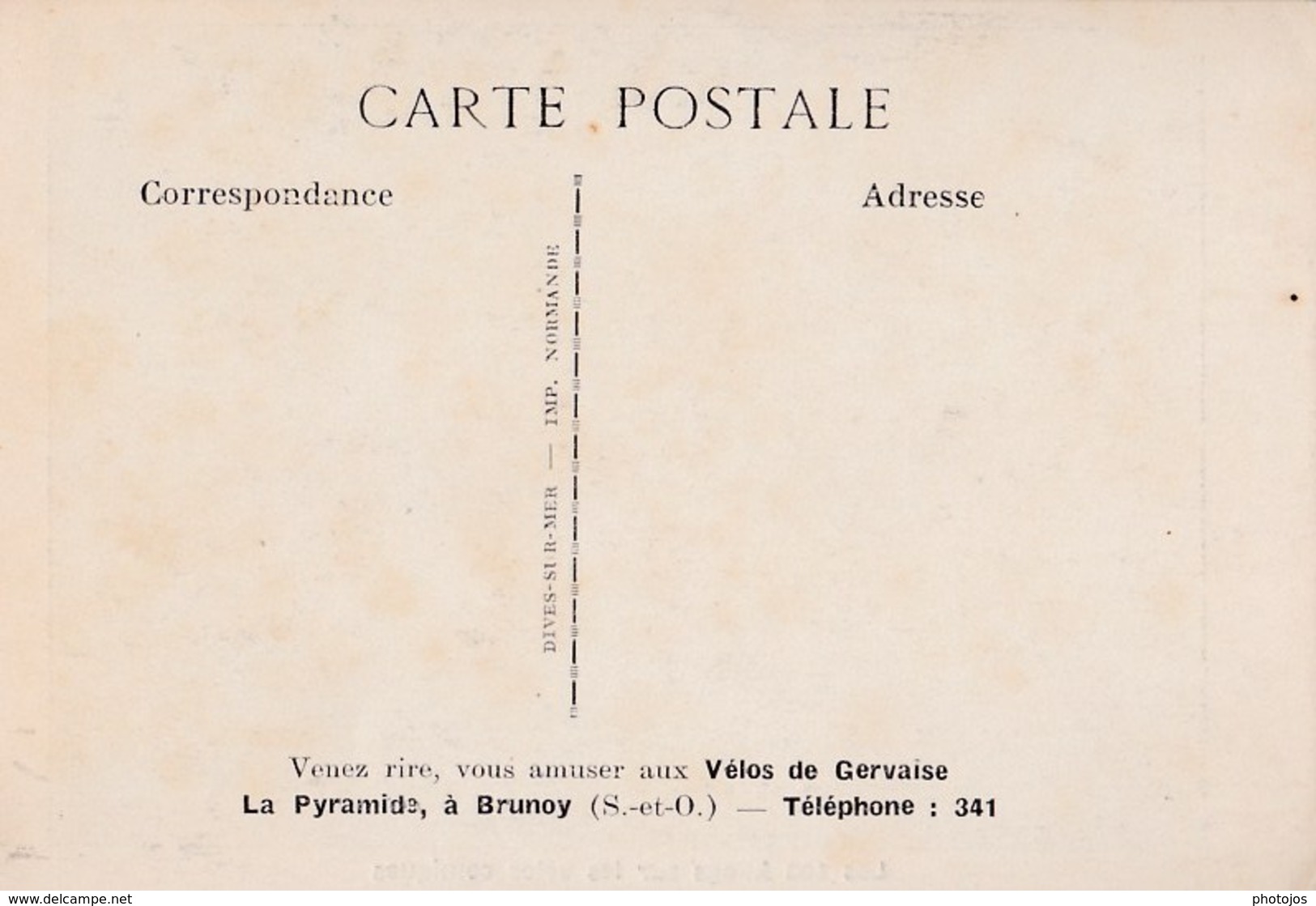 Carte Postale Aux Vélos De Gervaise à Brunoy (91)   Les 100 Kilos Sur Les Vélos Comiques - Cyclisme