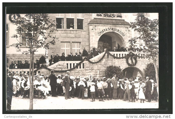 Photo-CPA Gossau, Schulhaus-Einweihung - Gossau