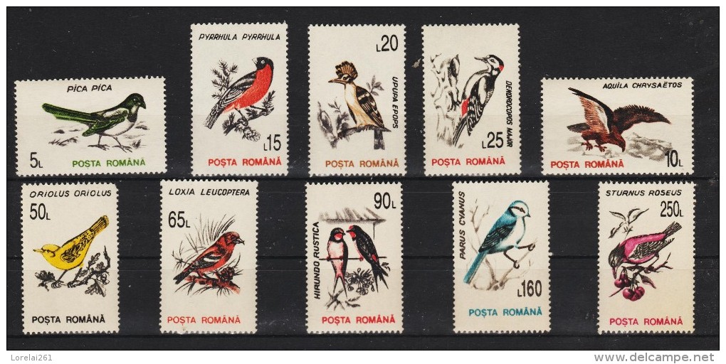 1993 - Serie Courante / Oiseaux Mi 4875/4884 Et Yv 4065/4074 MNH - Unused Stamps