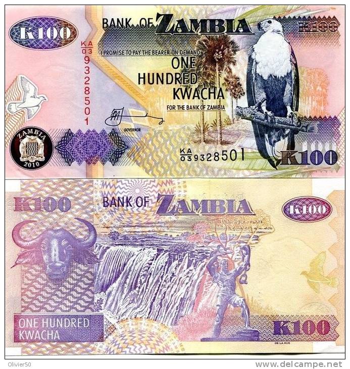 Zambie (2010) - 100  Kwacha  P New  UNC - Zambia