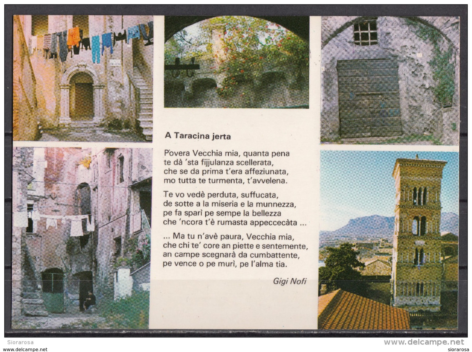 Latina - Comune Di Terracina - Poesia Di Gigi Nofi " A Taracina Jerta " - Latina