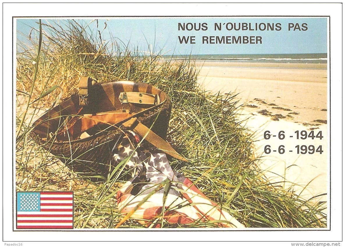 Commémoration Du 50e Anniversaire Du Débarquement - A Nos Héroïques Libérateurs. Nous N'oublions Pas. We Remember (1944) - Altri & Non Classificati