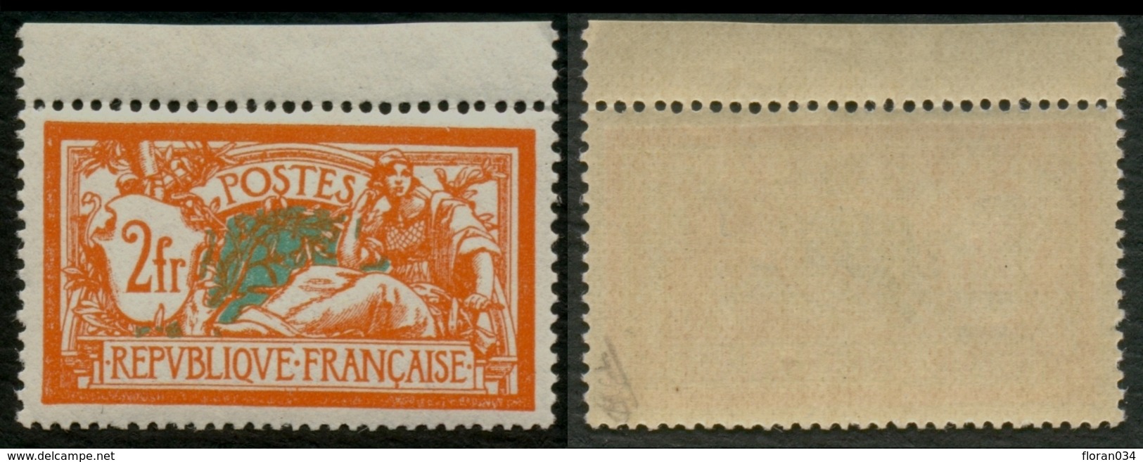 France N° 145 Neuf ** (MNH) Haut De Feuille Centrage PARFAIT - Signé Calves - Cote 262 Euros - SUPERBE - Unused Stamps
