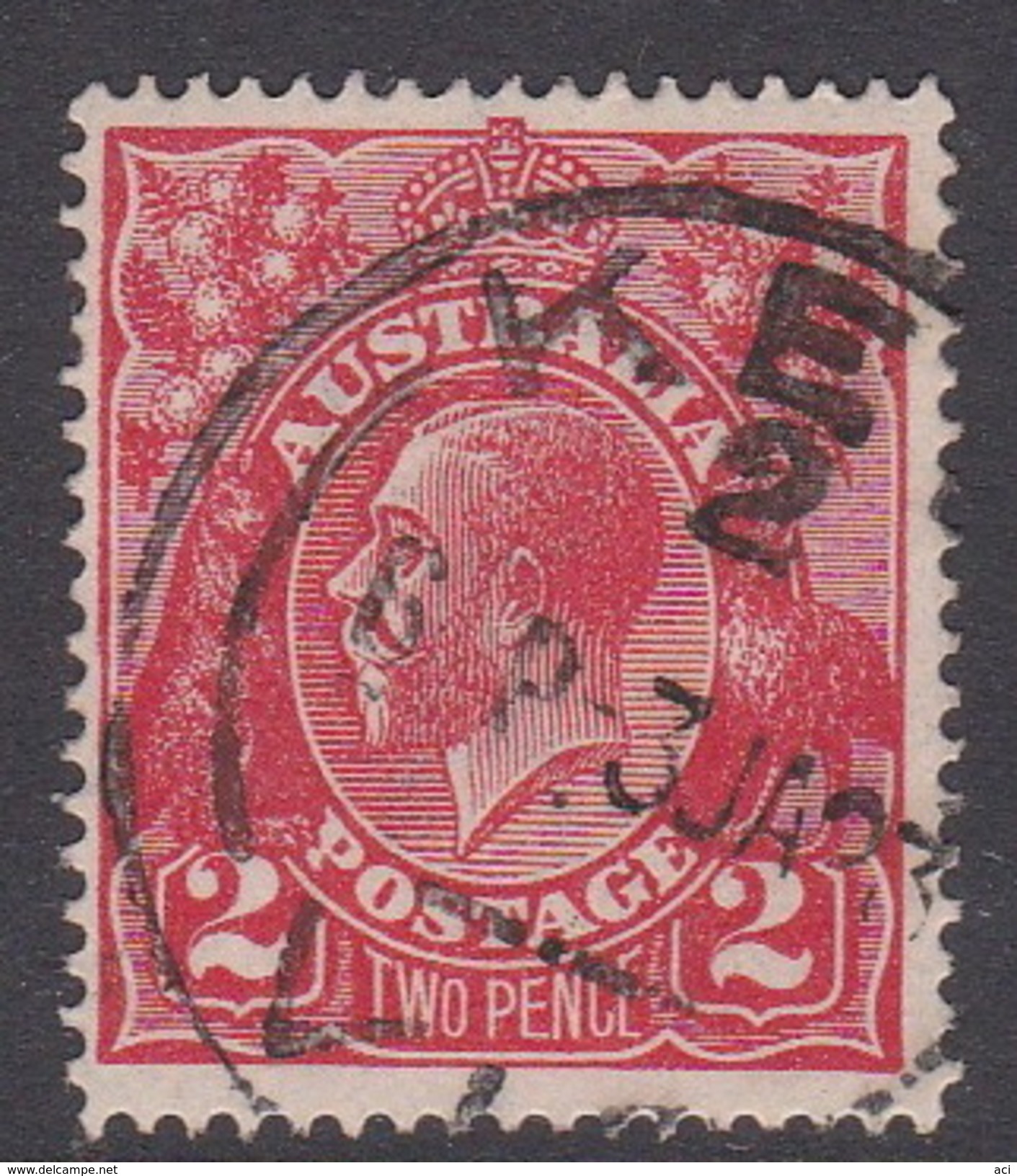 Australia SG 63 1914-24 Single Watermark King George V, 2d Red Used - Used Stamps