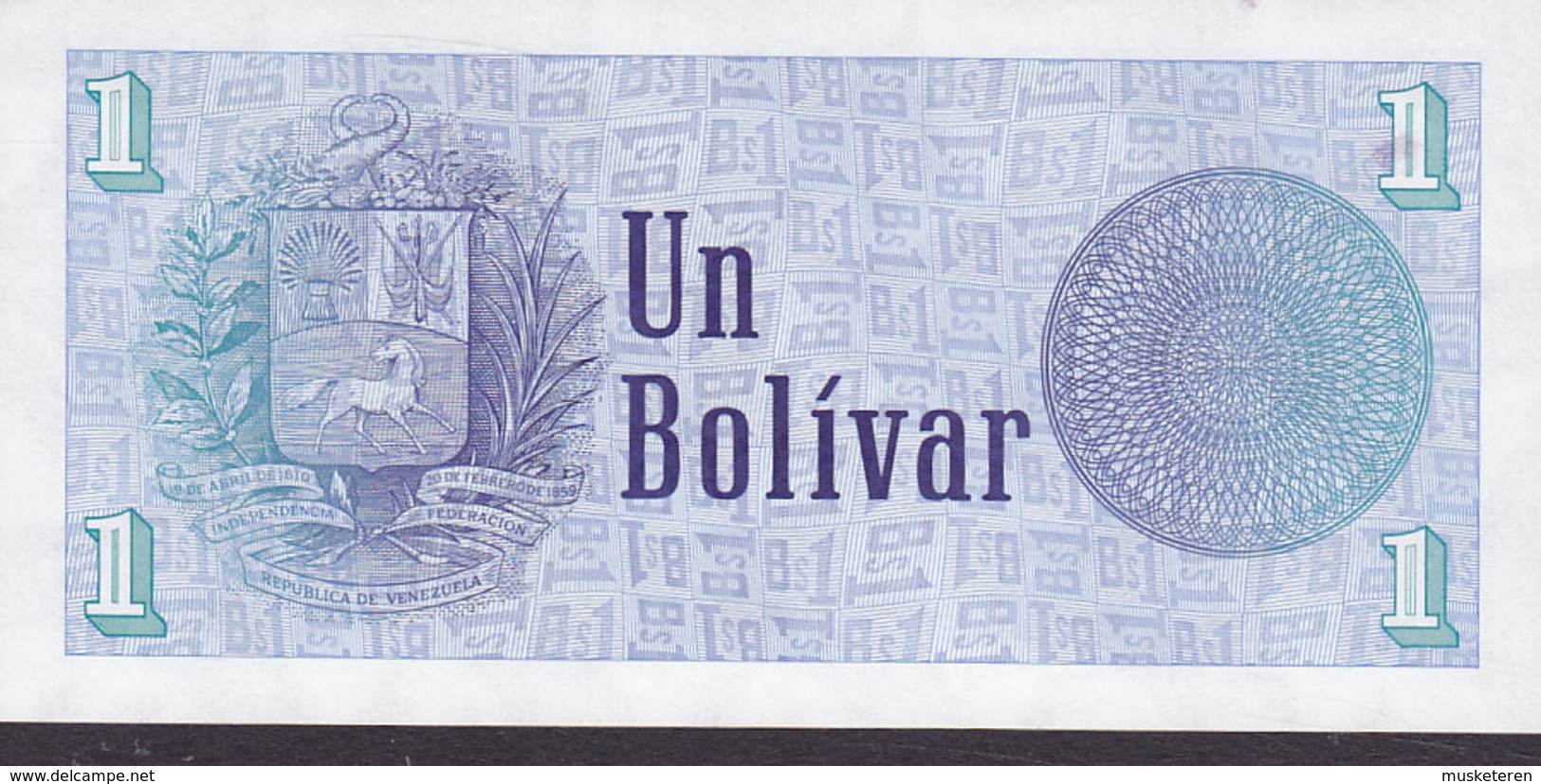 Venezuela - 1 BOLIVAR (5-10-1989) A87301559 Mint Condition ** (2 Scans) - Venezuela