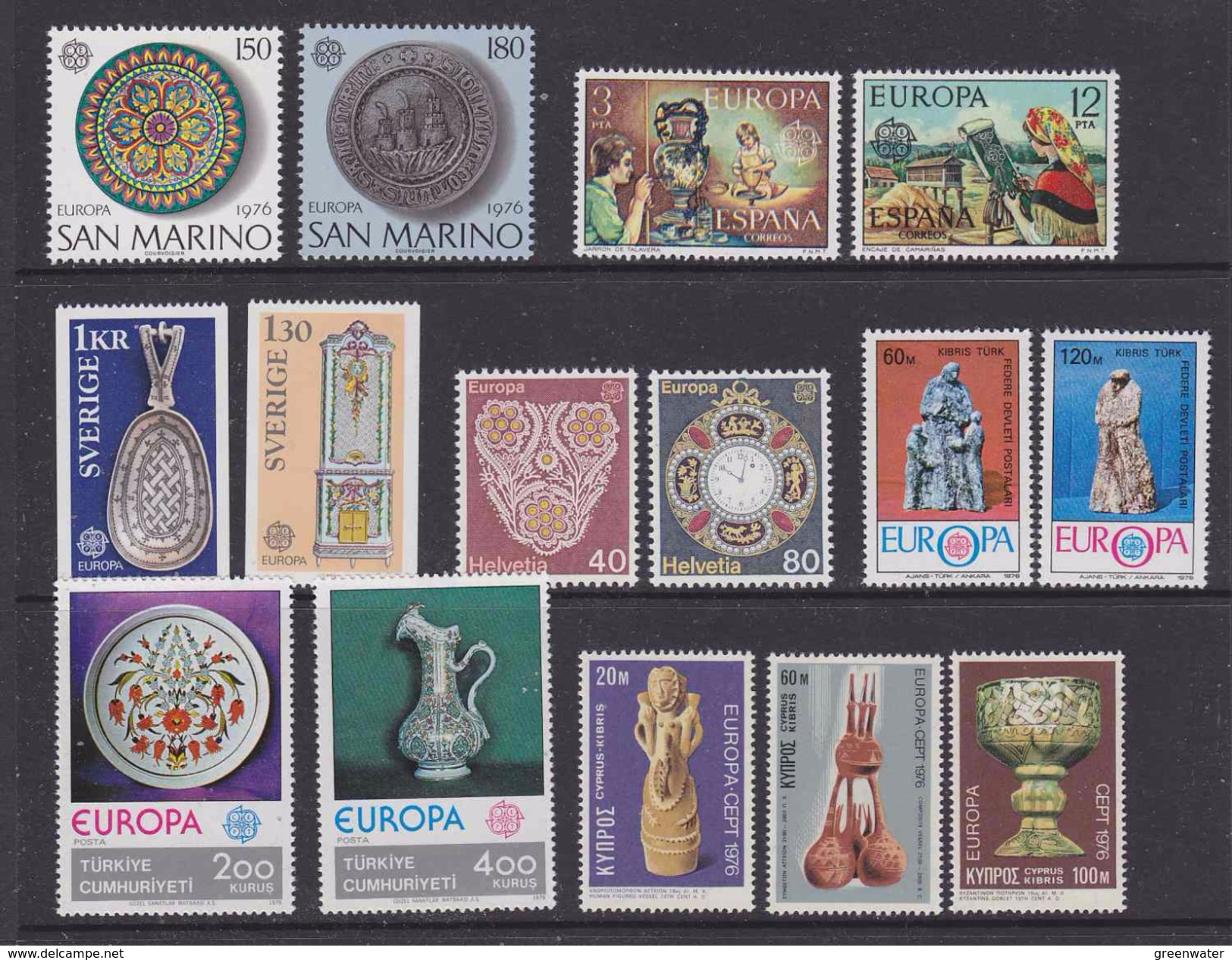 Europa Cept 1976 Year Set 27 Countries + M/s (see Scan, What You See Is What You Get)  ** Mnh (35488) - 1972