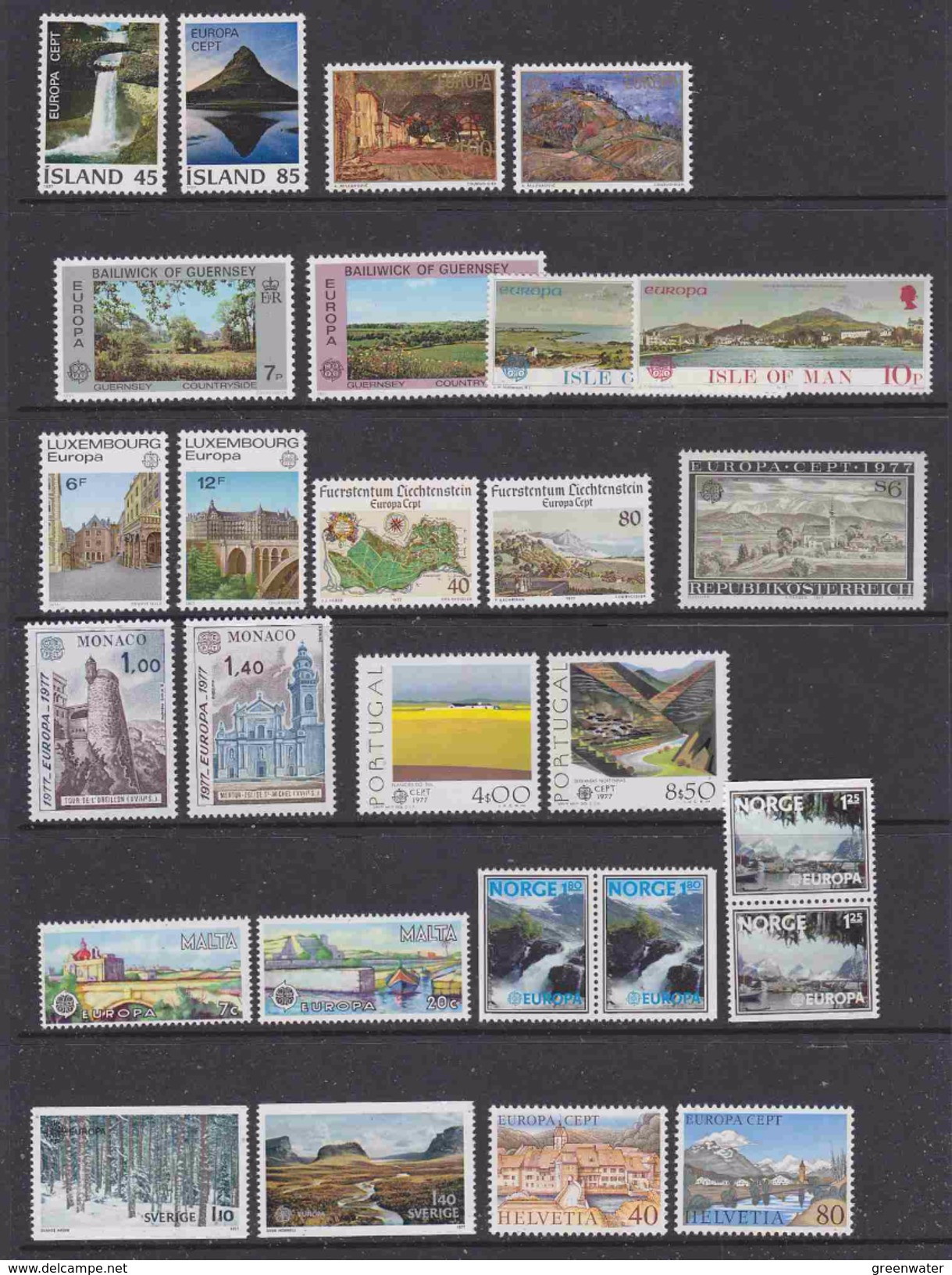 Europa Cept 1977 Year Set 28 Countries + M/s (see Scan, What You See Is What You Get) ** Mnh (35410) - 1972