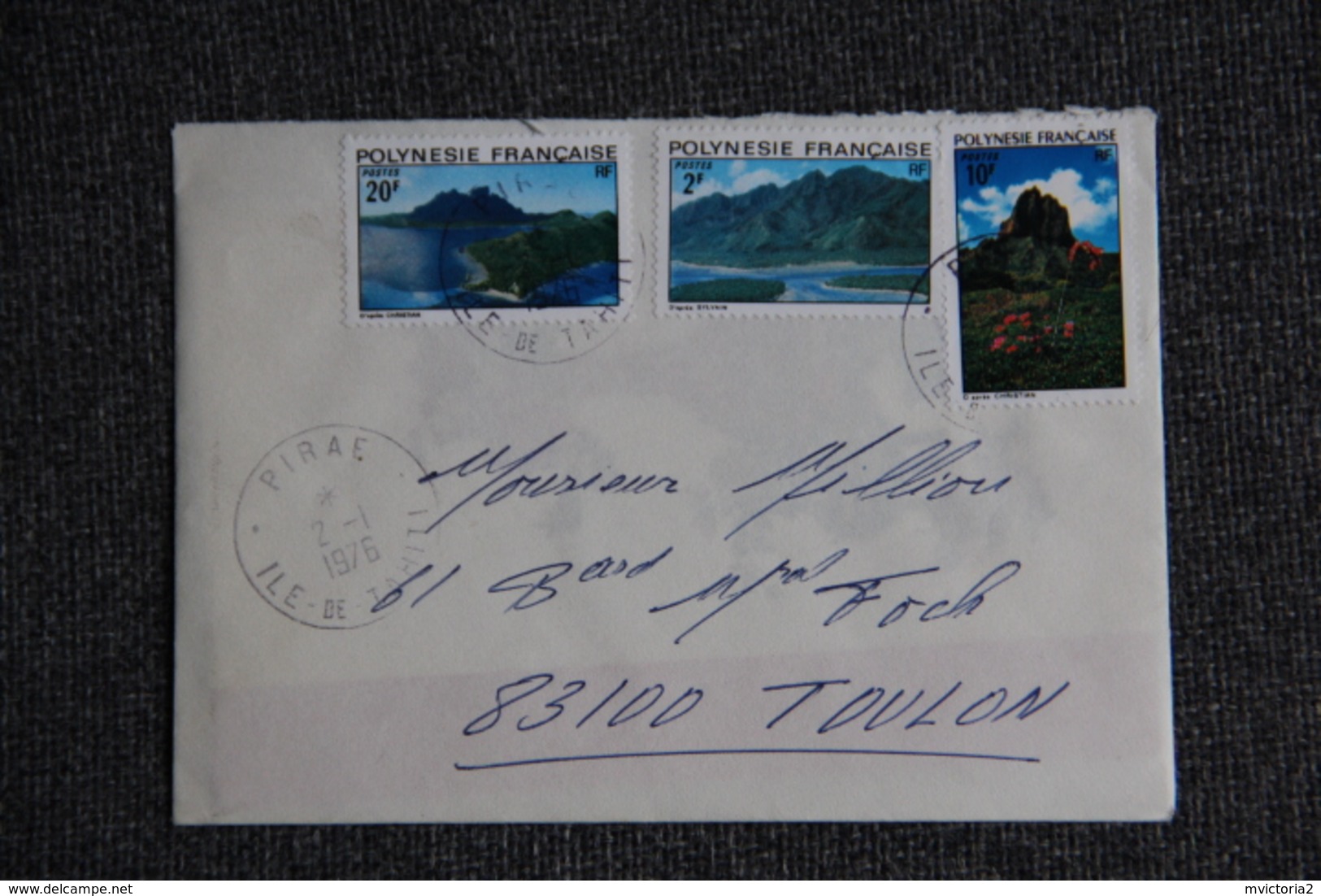 Lettre Envoyée De TAHITI à TOULON - Tahiti