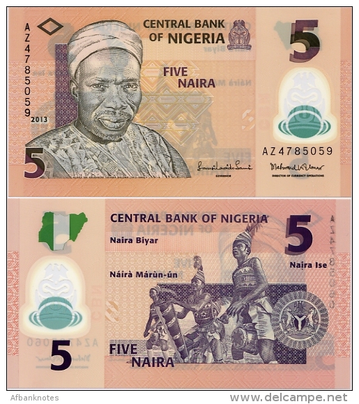 NIGERIA       5 Naira     P-38d       2013       UNC - Nigeria