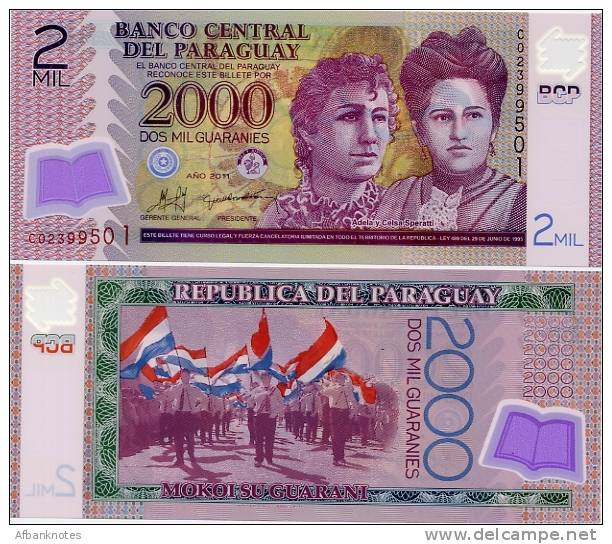 PARAGUAY       2000 Guaraníes      P-228c      2011     UNC - Paraguay