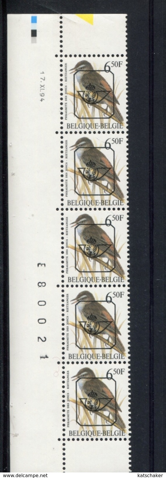 445797110 BELGIE 1994 POSTFRIS MINT NEVER HINGED POSTFRISCH EINWANDFREI OCB PRE829A P8 DATUM 17-11-1994 - Sonstige & Ohne Zuordnung