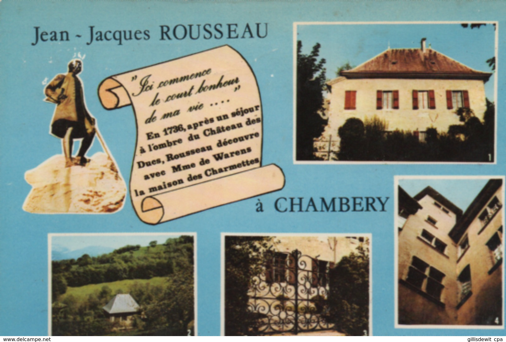 - 73 - CHAMBERY - LES CHARMETTES -  JJ Rousseau - Chambery