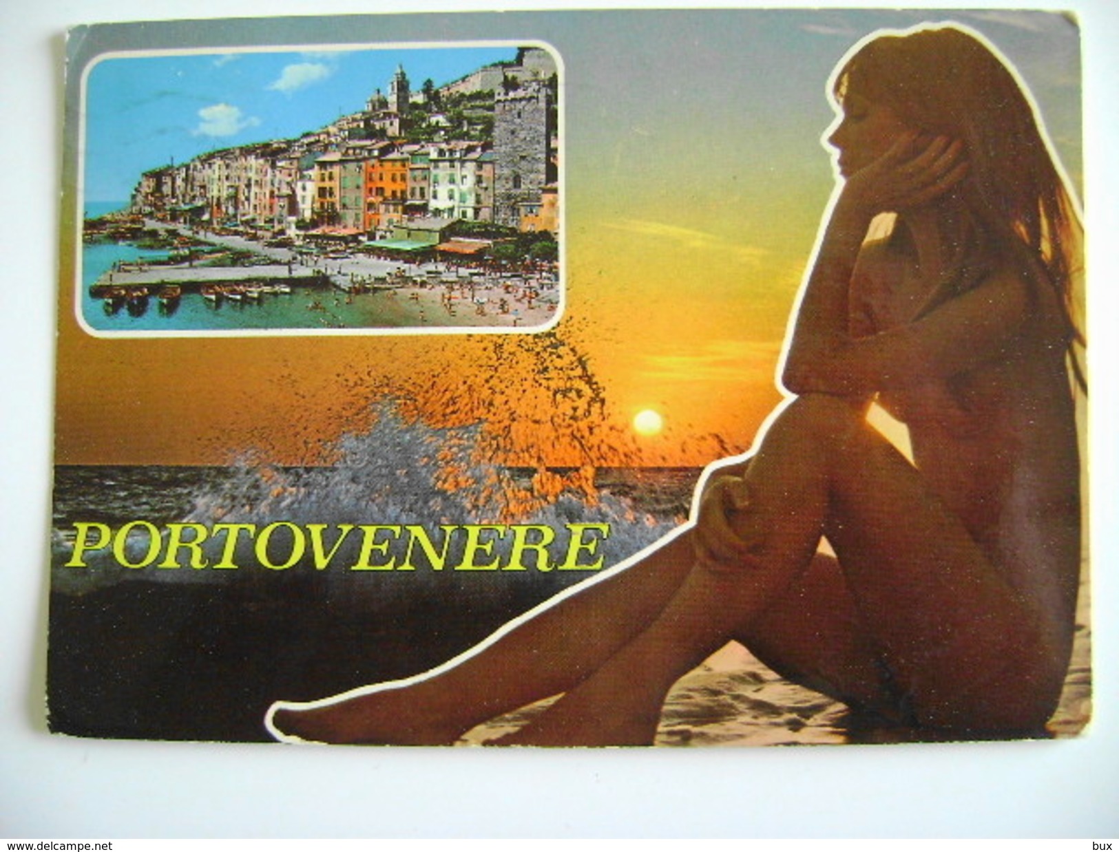 PORTOVENERE    FEMME  Woman - Girl -    SENO  SEIN    NU  NUE   FEMME    PIN UP    VIAGGIATA - Pin-Ups