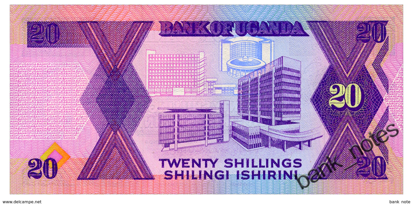 UGANDA 20 SHILLINGS 1988 Pick 29b Unc - Uganda