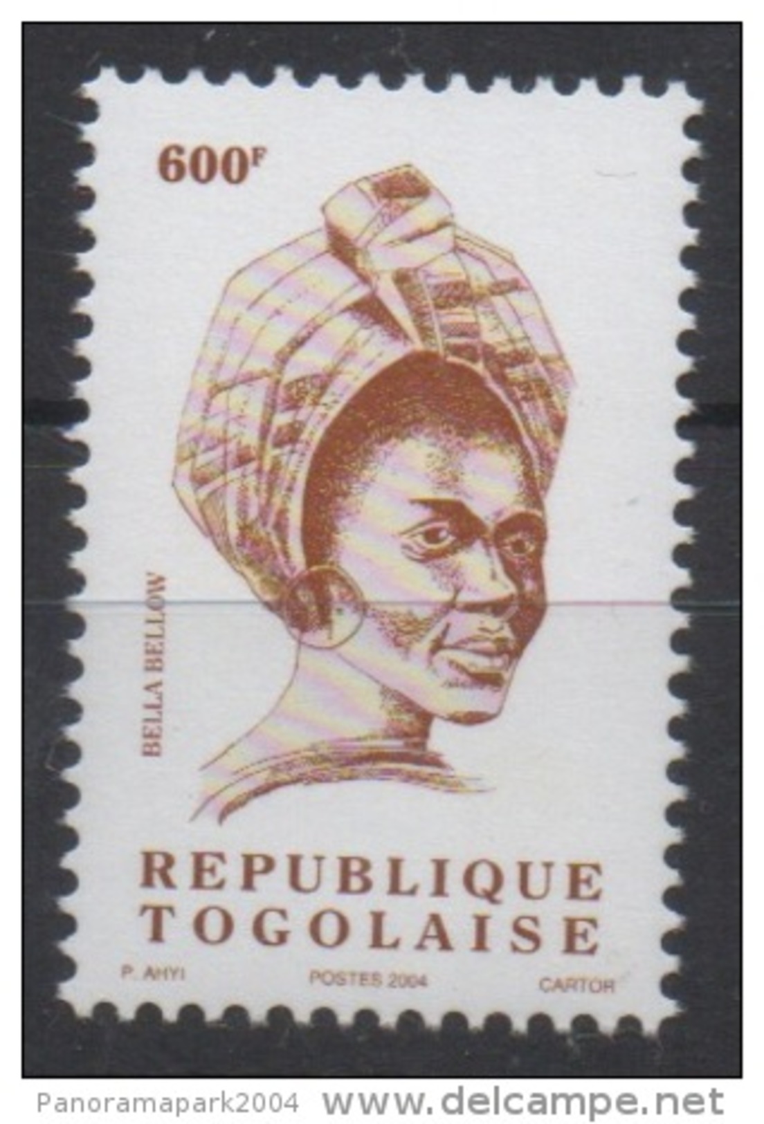 Togo 2004 - Mi. A3364 Série Courante BELLA BELLOW 600F MNH** - Togo (1960-...)