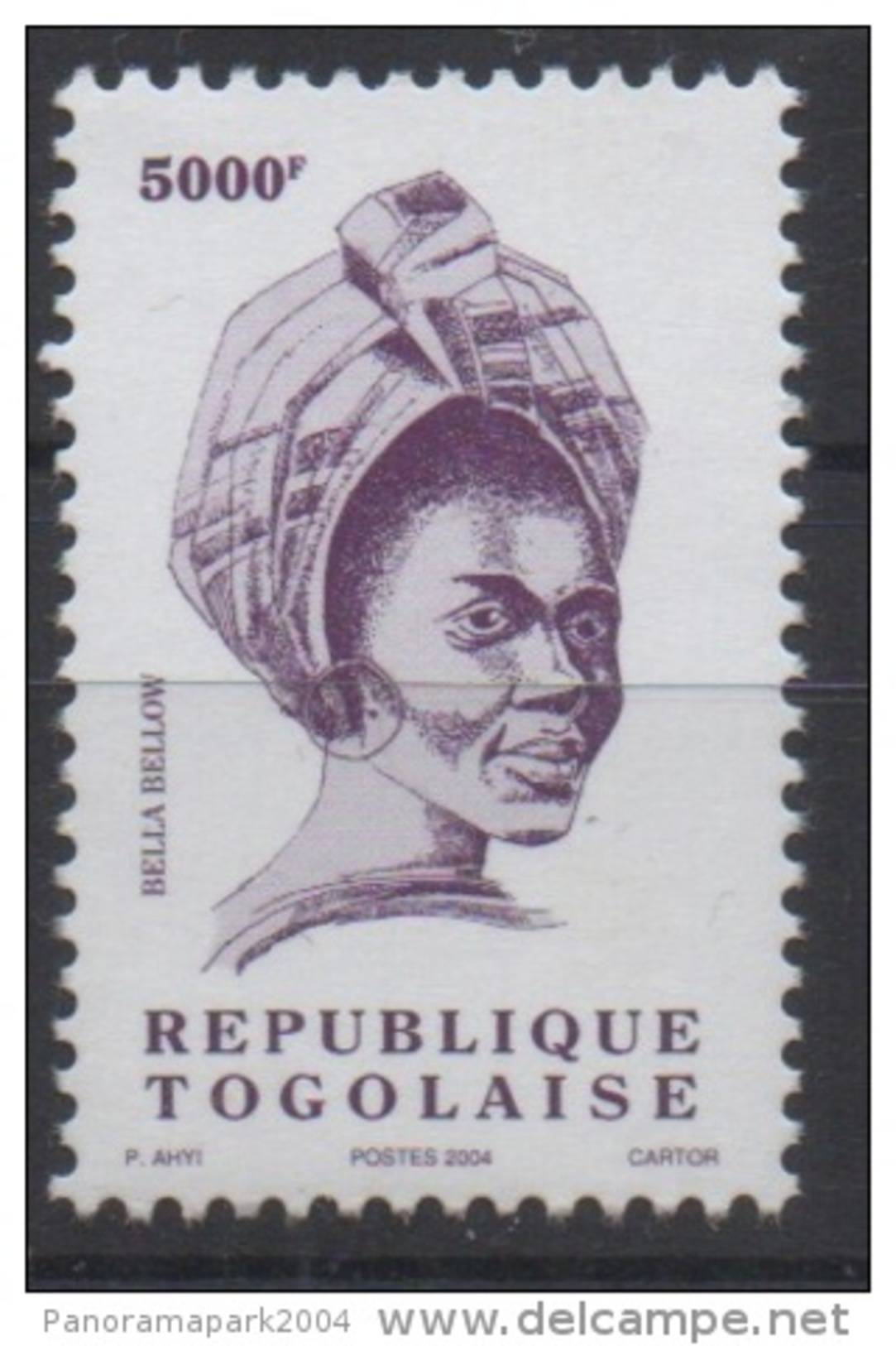 Togo 2004 - Mi. B3367 Série Courante BELLA BELLOW 5000F MNH** - Togo (1960-...)