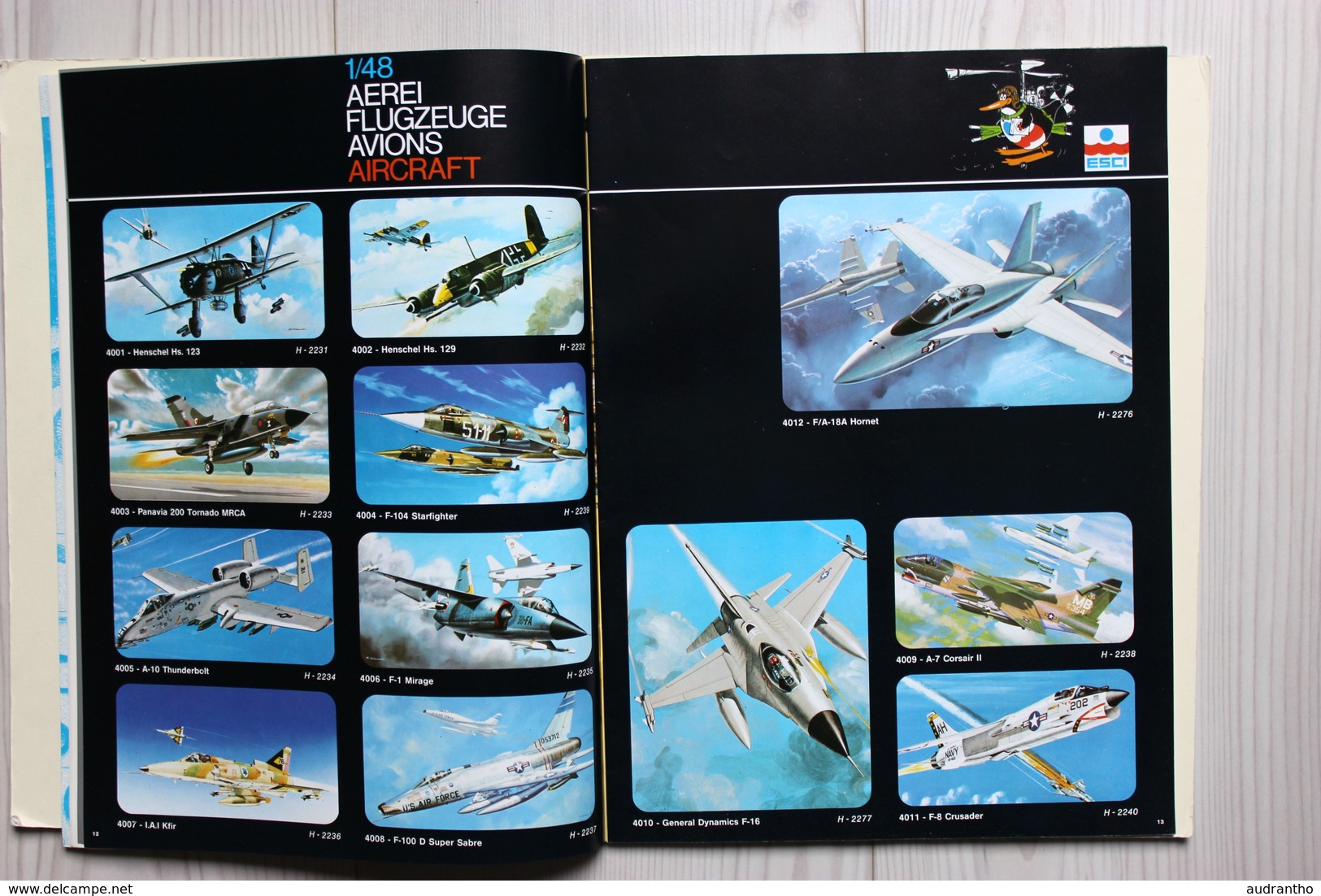 Catalogue ESCI 1981 Modélisme Maquette Avion Voiture Soldat Miltaria WWII Aircraft Plastic Hobby Kits Italy - Francia