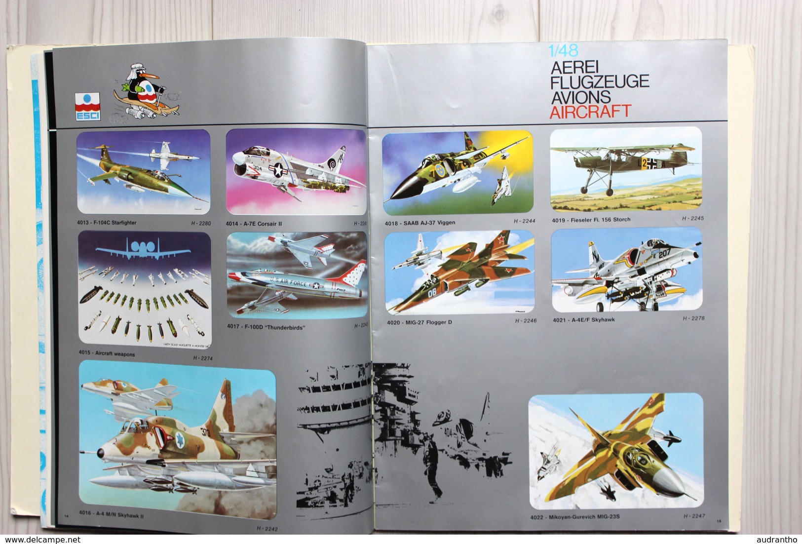 Catalogue ESCI 1981 Modélisme Maquette Avion Voiture Soldat Miltaria WWII Aircraft Plastic Hobby Kits Italy - France