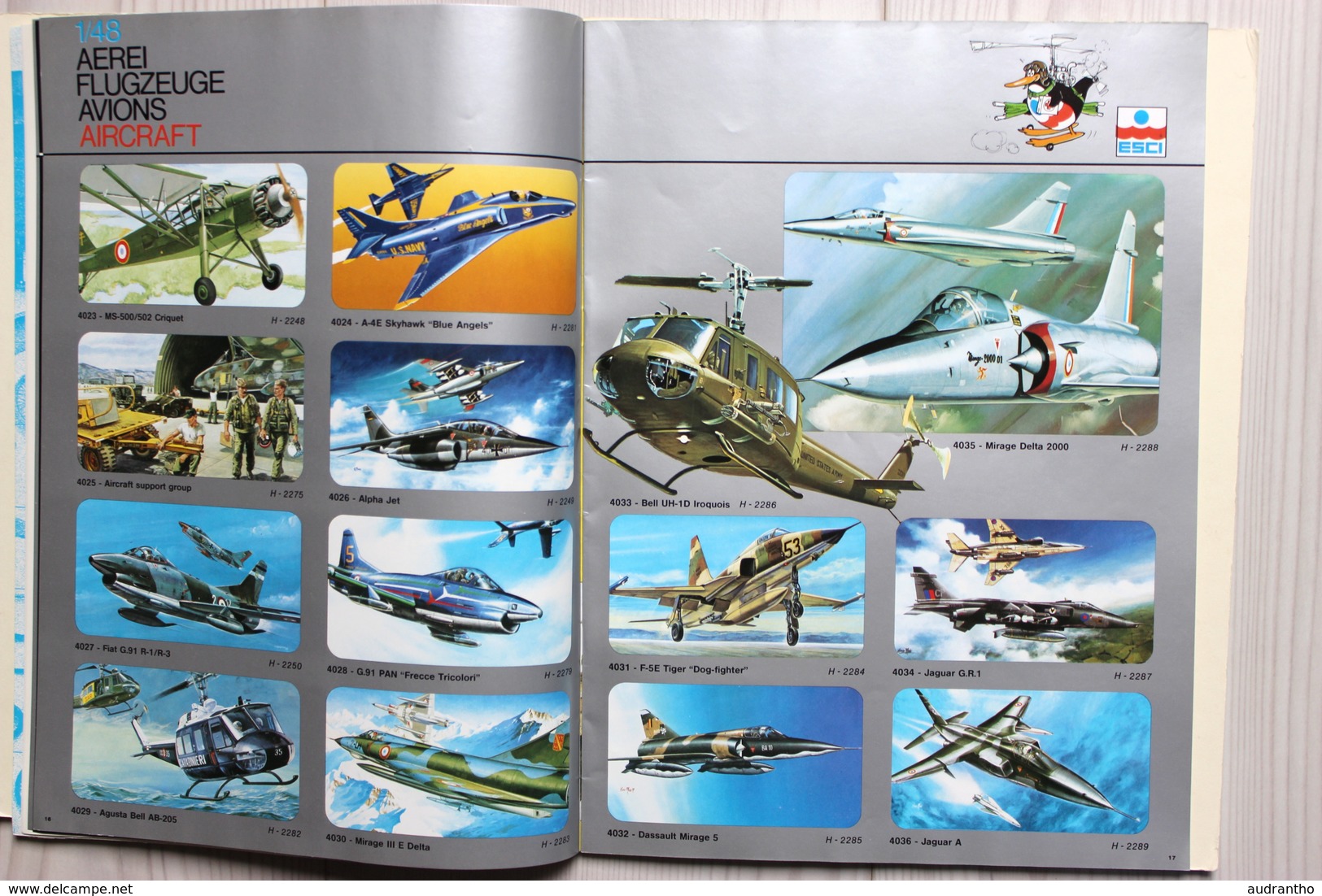 Catalogue ESCI 1981 Modélisme Maquette avion voiture soldat miltaria WWII aircraft Plastic Hobby Kits Italy