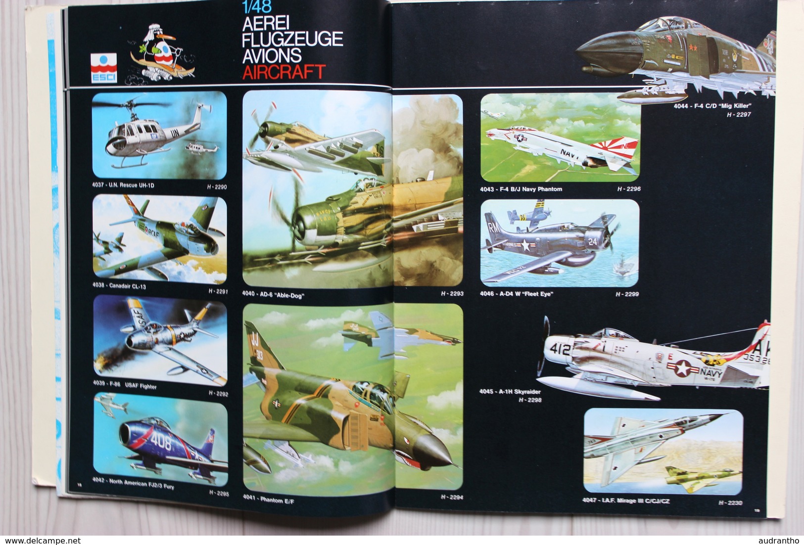 Catalogue ESCI 1981 Modélisme Maquette avion voiture soldat miltaria WWII aircraft Plastic Hobby Kits Italy