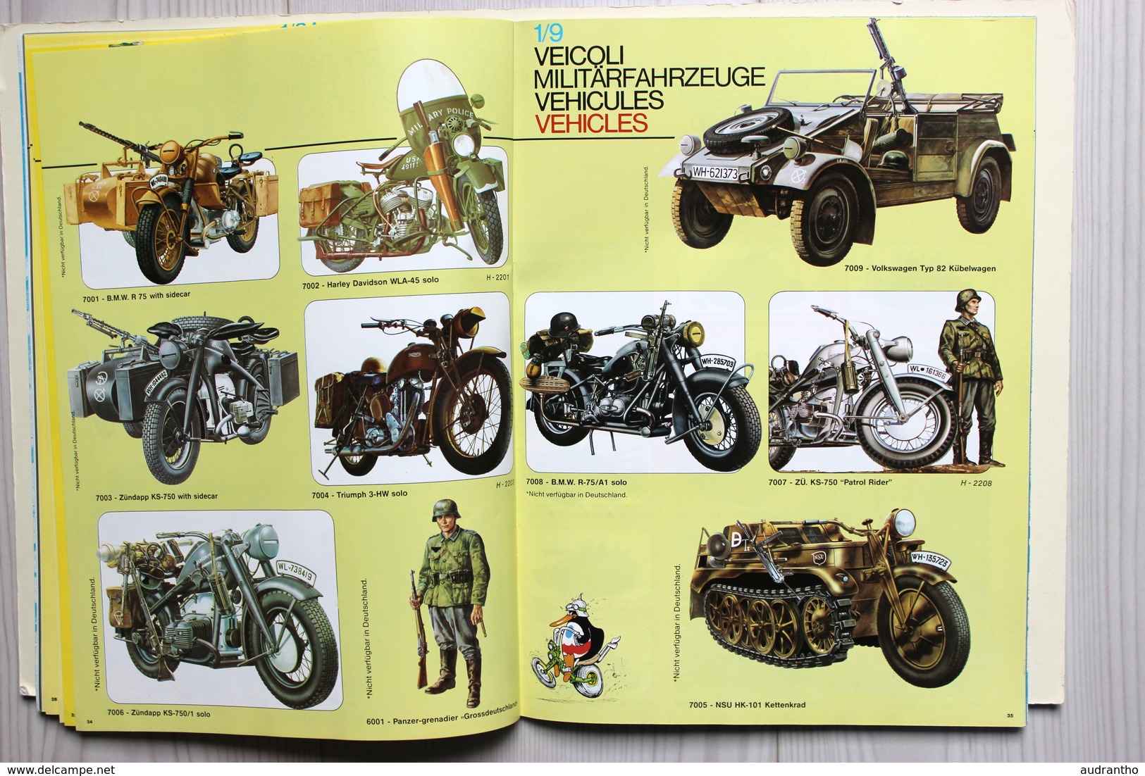 Catalogue ESCI 1981 Modélisme Maquette avion voiture soldat miltaria WWII aircraft Plastic Hobby Kits Italy