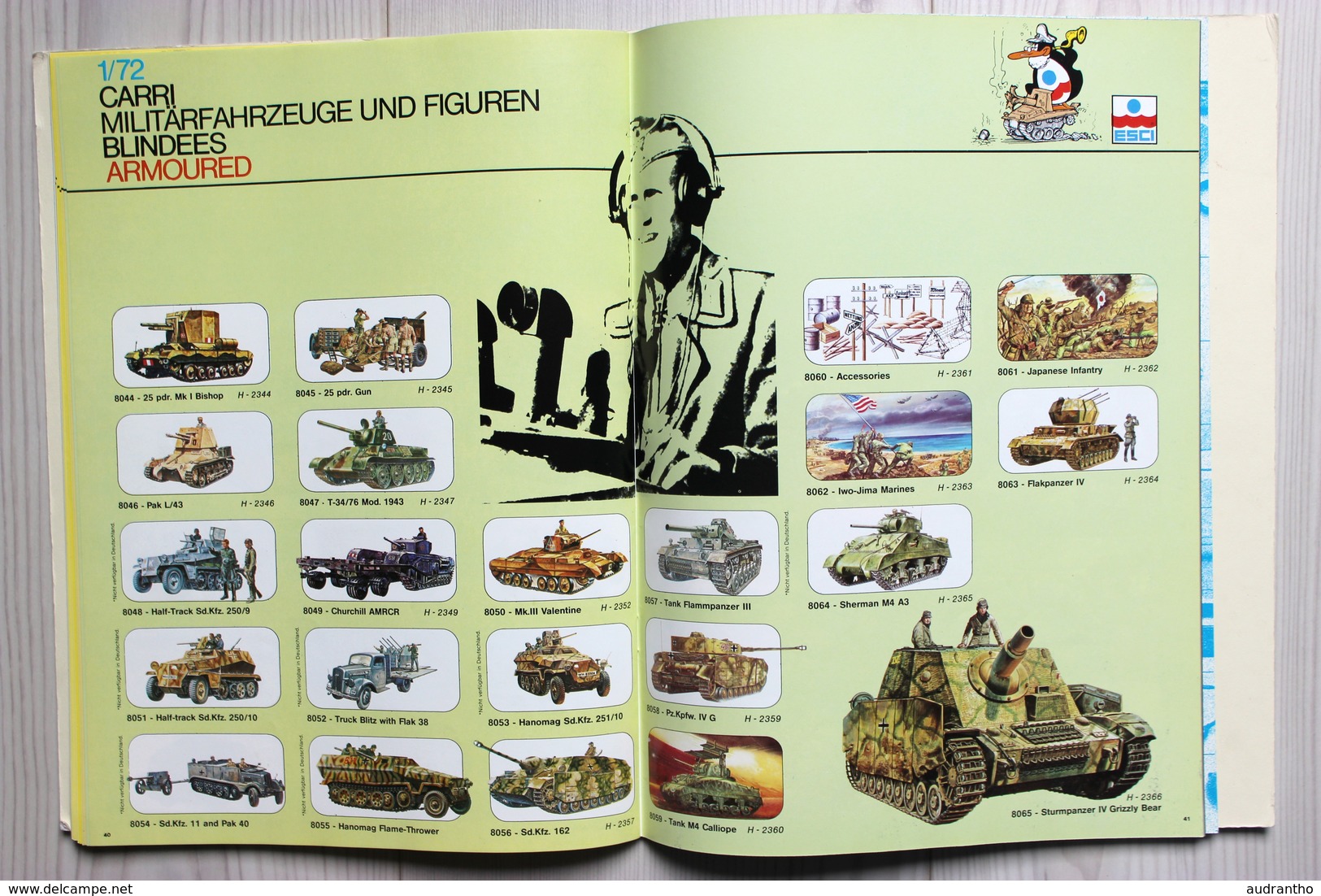 Catalogue ESCI 1981 Modélisme Maquette avion voiture soldat miltaria WWII aircraft Plastic Hobby Kits Italy