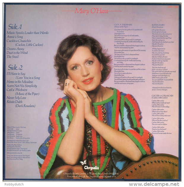 * LP *  MARY O'HARA - MUSIC SPEAKS LOUDER THAN WORDS (England 1978 Mint!!!) - Country En Folk