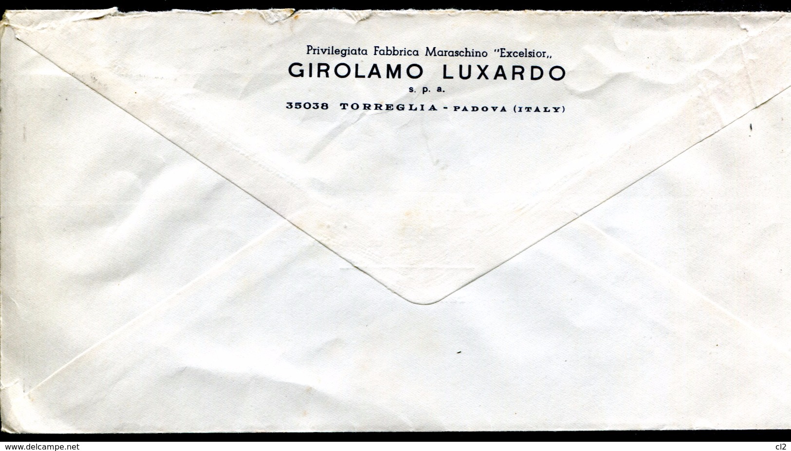 (J) - ITALIE - Enveloppe Illustrée De La Société GIROLAMO LUXARDO, Fabricant Du LUXARDO MARASCHINO (liqueurs) - Food