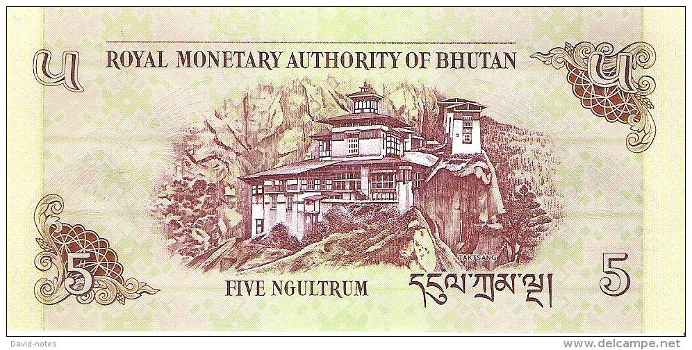 Bhutan - Pick 28b - 5 Ngultrum 2011 - Unc - Bhutan