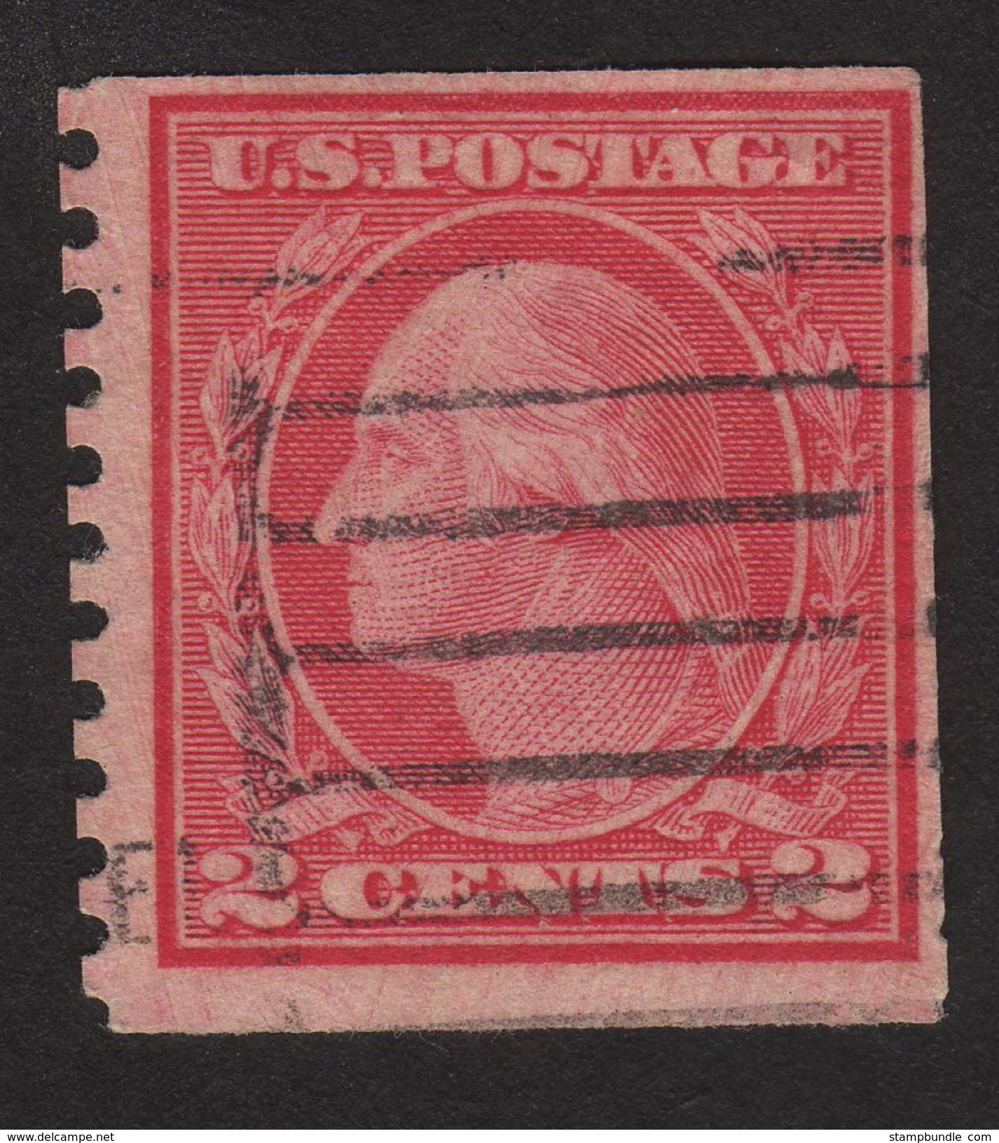 1915, Us 2c, Used, Geroge Washington, Sc 455 - Used Stamps