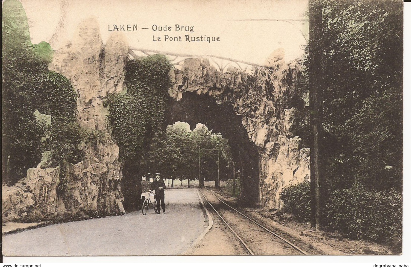 LAKEN: Oude Brug - Le Pont Rustique (ingekleurde Versie) - Laeken