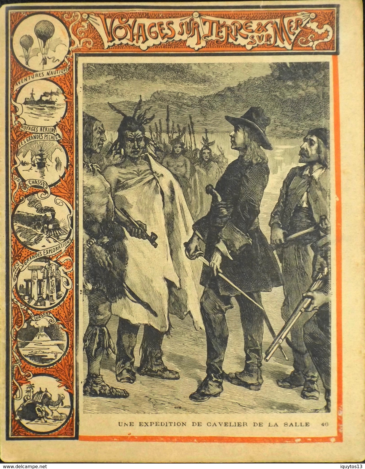 Extrait Du Journal Des Voyages N°651 - VOYAGES Sur TERRE Sur MER - Au Verso Une Expédition De Cavelier De  - En T.B. E. - Protège-cahiers