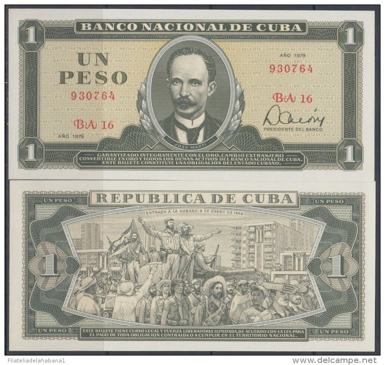 1979-BK-100 CUBA 1979. 1$ JOSE MARTI. UNC. - Cuba