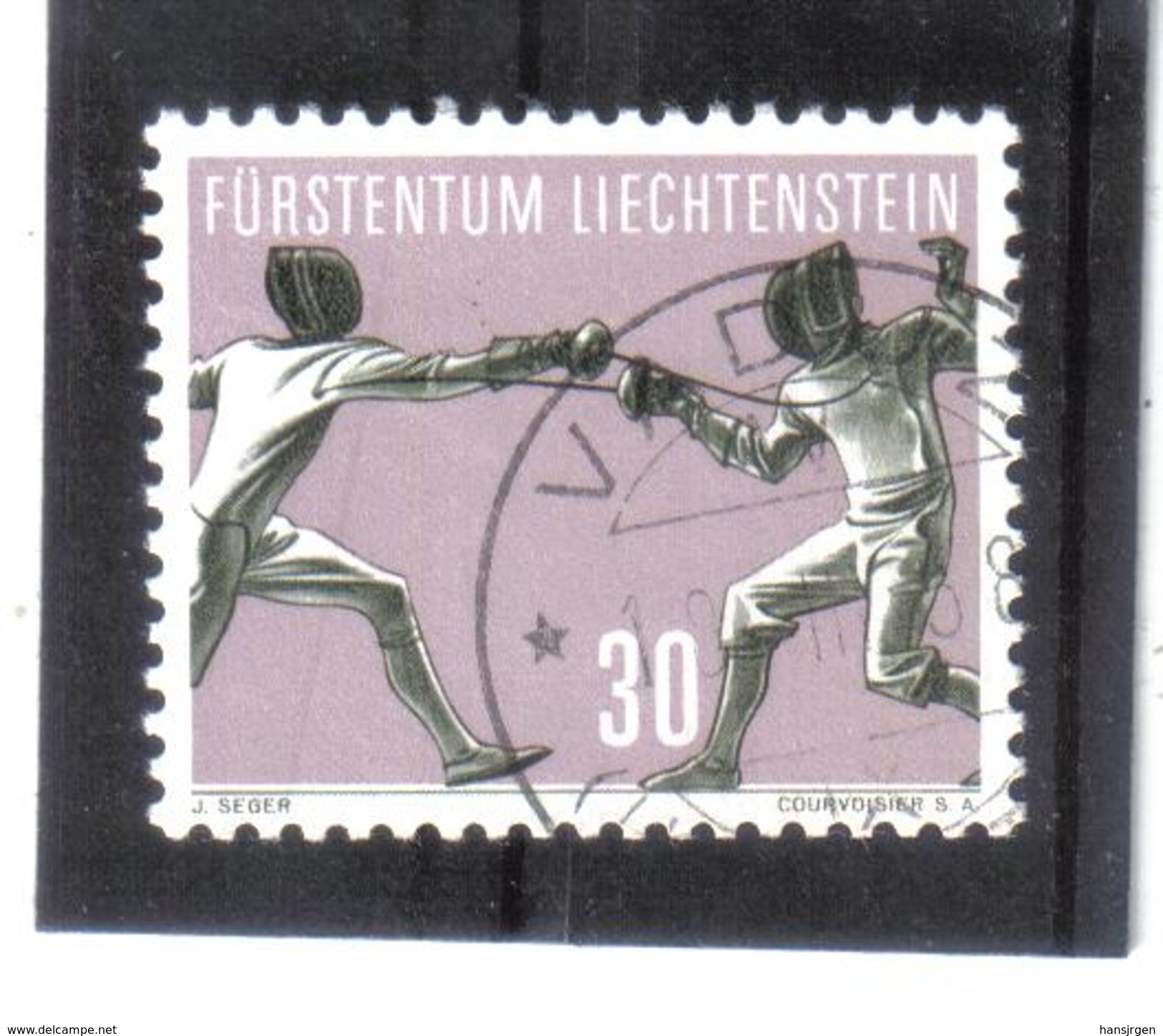 BAU445 LIECHTENSTEIN 1956  MICHL  366 Used / Gestempelt SIEHE ABBILDUNG - Gebraucht