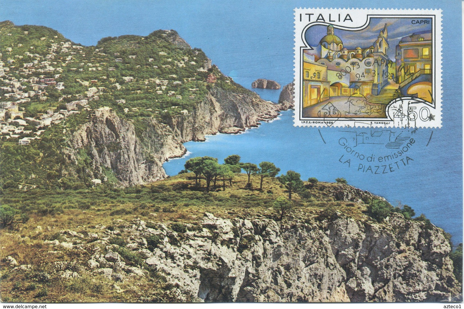 ITALIA - FDC MAXIMUM CARD 1986 - TURISTICA - CAPRI  - ANNULLO SPECIALE - Cartoline Maximum