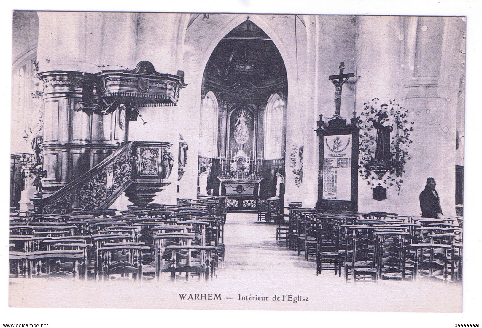 WARHEM  INTERIEUR DE L EGLISE - Autres & Non Classés