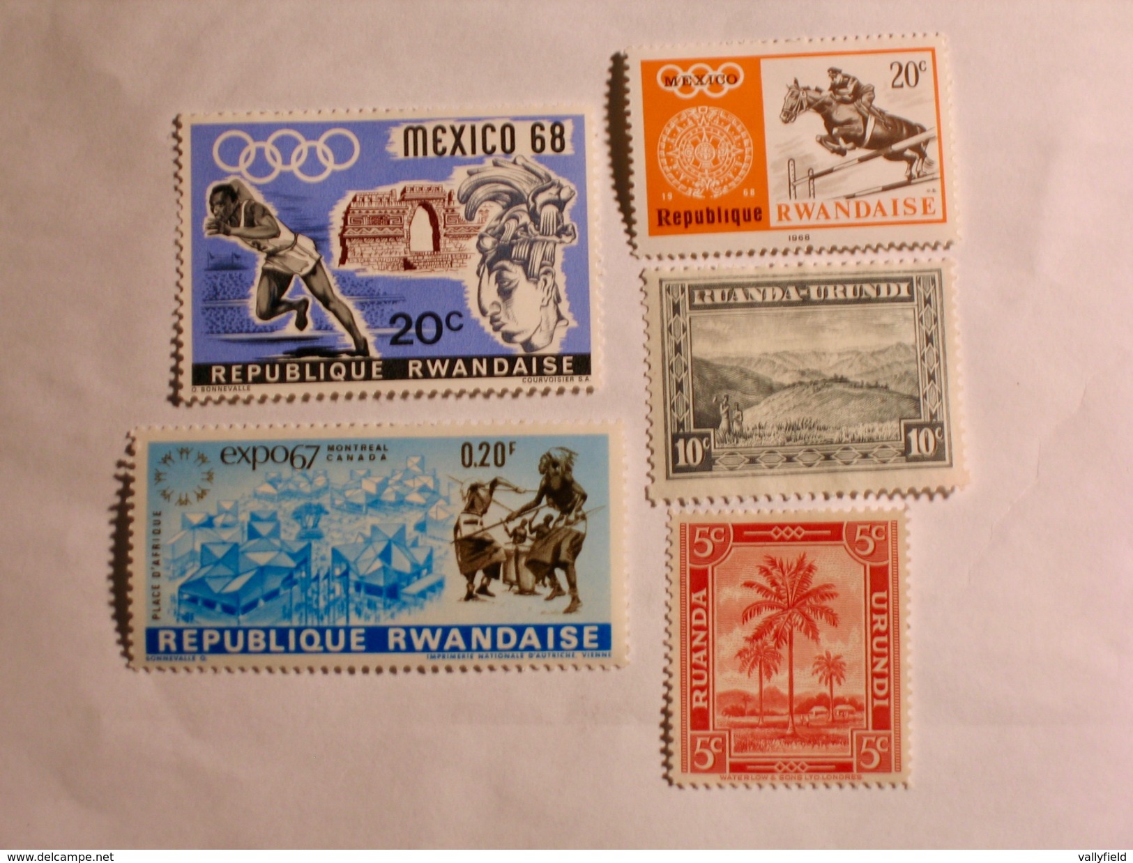 Ruanda-Urundi / Rwanda   1931-43  LOT# 1 - Ongebruikt