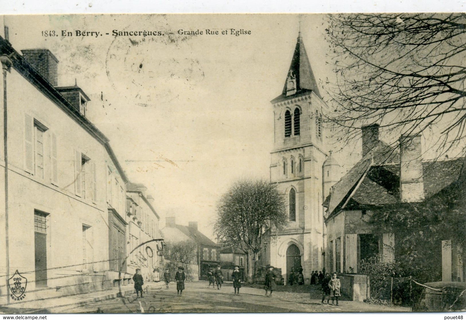 18 - SANCERGUES -  Grande Rue Et église - Sancergues