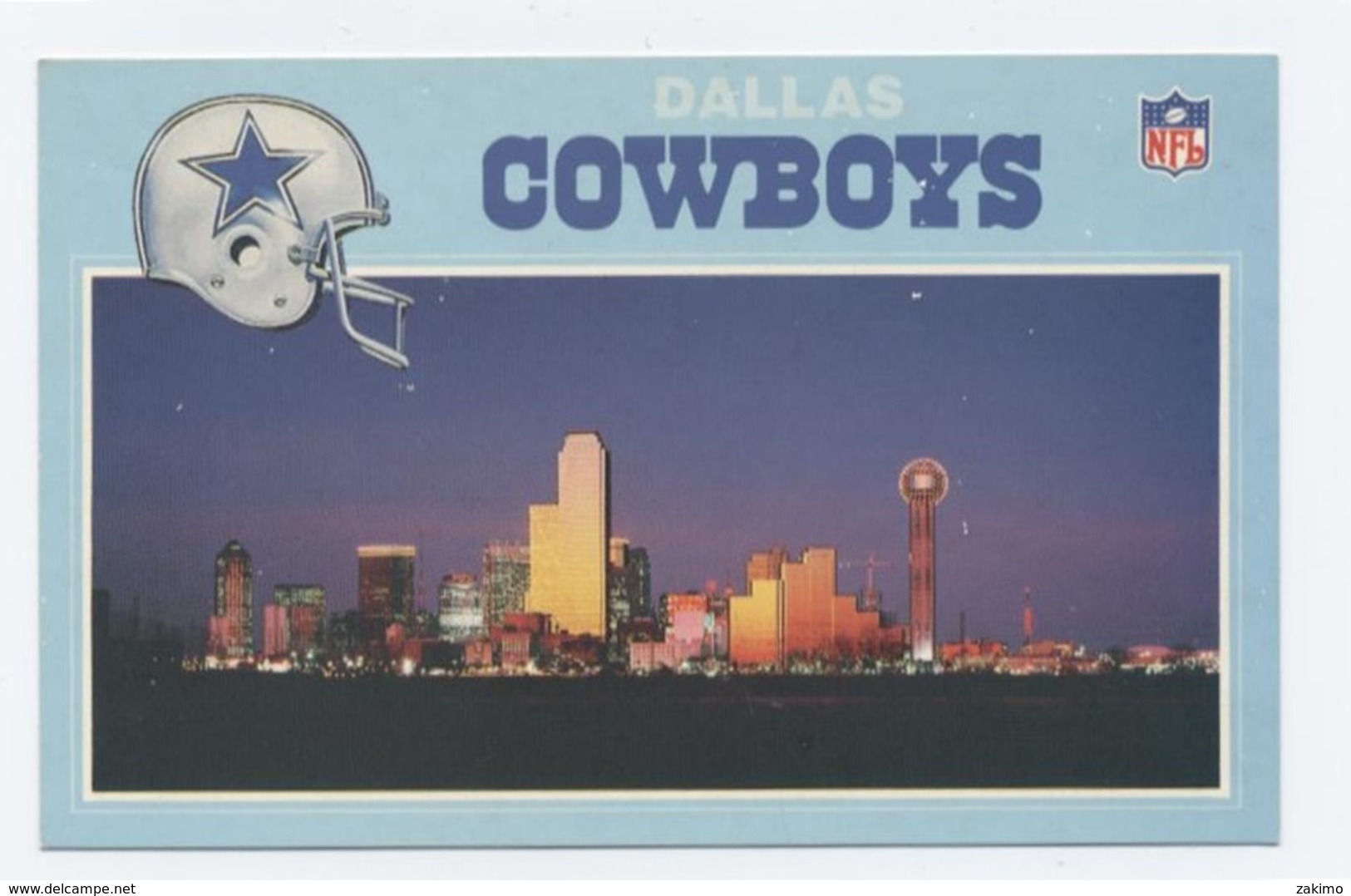 NFL  --FOOTBALL  AMERICAN DALLAS AND THE DALLAS COWBOYS   -RECTO VERSO **C89 - Dallas