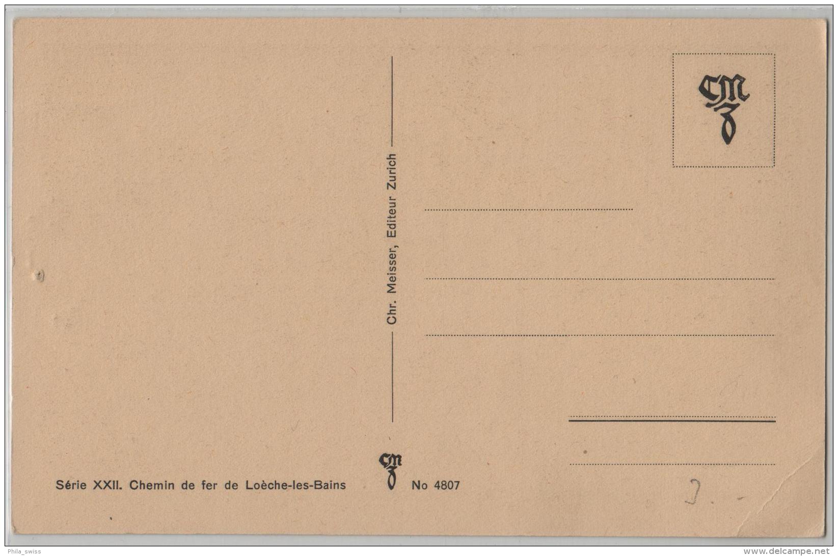 Loeche-les-Bains - Sur Des Echelles D'Albinen Animee - Photo: Chr. Meisser - Loèche