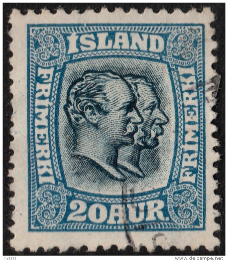 ~~~ Islande Iceland  1915  -  Christian IX - Mi. 82 (o) - CV 20.00 Euro ~~~ - Gebruikt