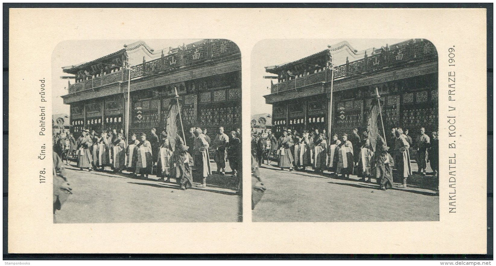 1909 China Group of 12 Stereocards. Nakladatel B. Koci V Praze