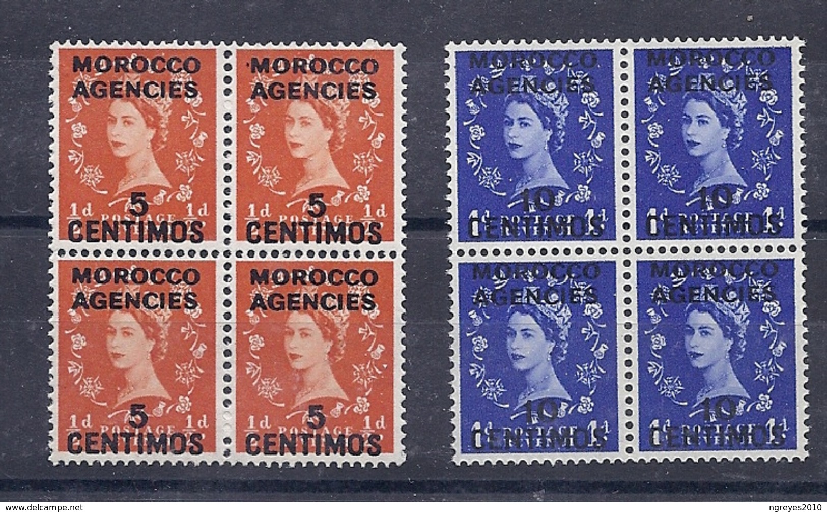 170027309  MARRUECOS  G.B. .YVERT    Nº  87/8  **/MNH - Oficinas En  Marruecos / Tanger : (...-1958