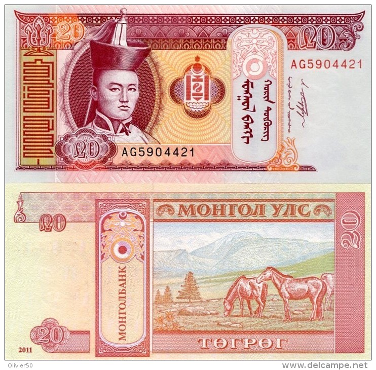 Mongolie (2011)  -  20 Tugrik  P New  UNC - Mongolia