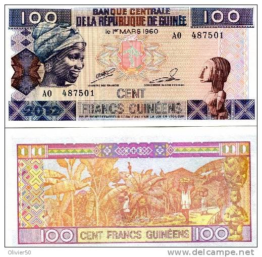 Guinée (2012) - 100 Francs UNC - Guinea