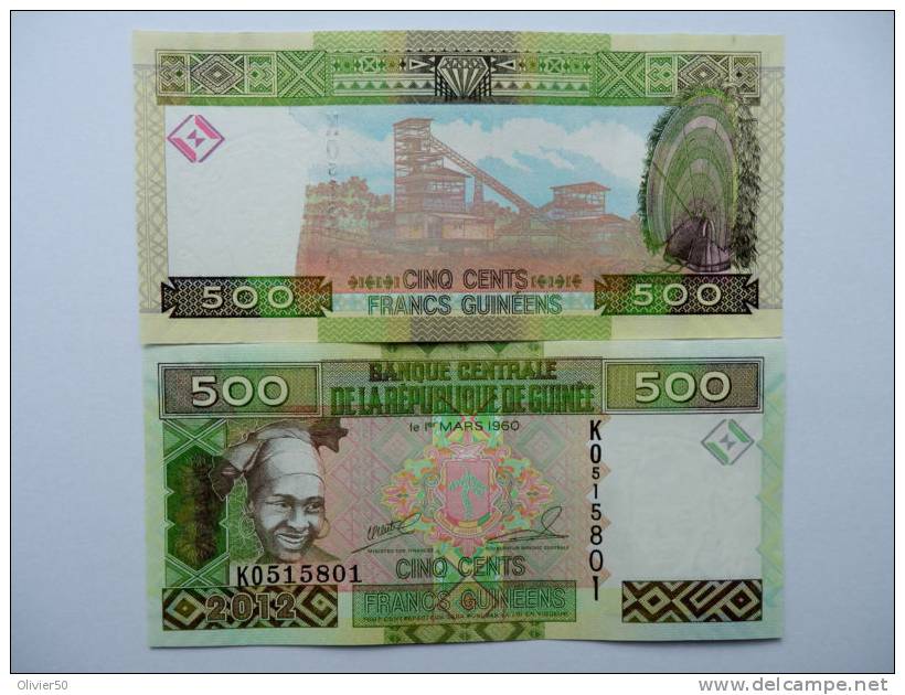 Guinée (2012) - 500 Francs UNC - Guinea