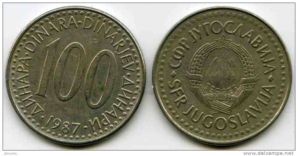 Yougoslavie Yugoslavia 100 Dinara 1987 KM 114 - Yugoslavia