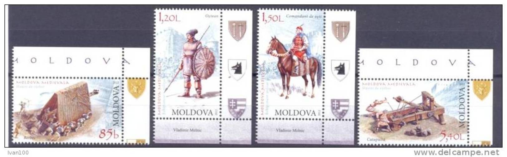 2012. Moldova, History Of Medieval Moldova, Set,  Mint/** - Moldawien (Moldau)